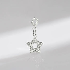 Charm de Prata Estrela Brilhante