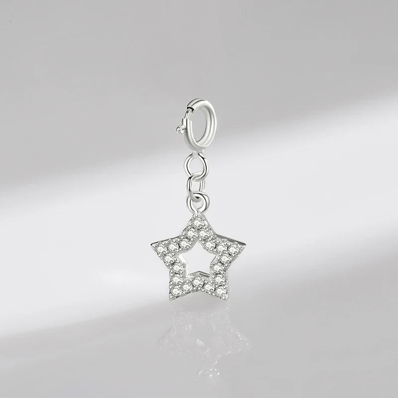 Charm de Prata Estrela Brilhante