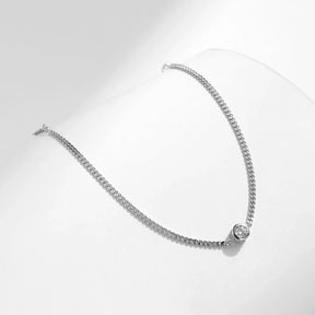 Pulseira de Prata Adornada com Moissanite