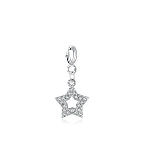 Charm de Prata Estrela Brilhante